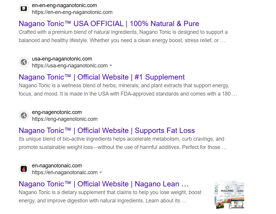 nagano tonic fake